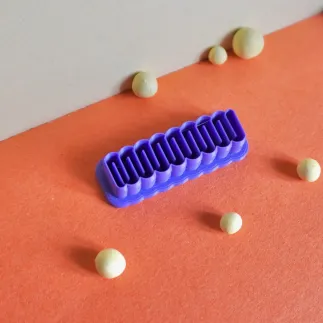 Cortador arcilla polimérica: pasador de pelo estilo 4 - Lylo Tools