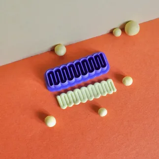 Cortador para arcilla polimérica - pasador de pelo estilo 4