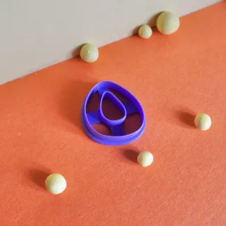 Cortador arcilla polimérica: forma orgánica simétrica 2 - Lylo Tools