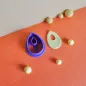 Cortador para arcilla polimérica - forma de gota con agujero