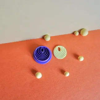 Cortador para arcilla polimérica - estilo old money círculo pavo real