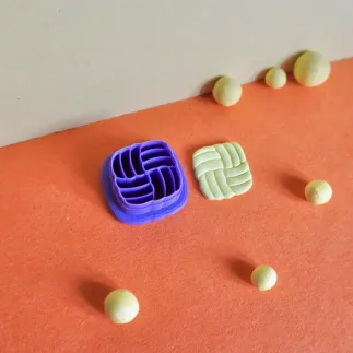 Cortador para arcilla polimérica - estilo old money cuadrado