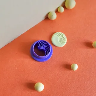 Cortador arcilla polimérica: estilo old money circulo - Lylo Tools