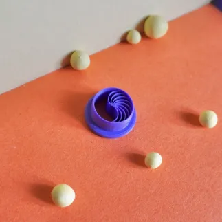 Cortador para arcilla polimérica - estilo old money círculo