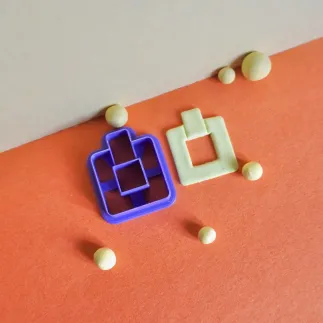 Cortador para arcilla polimérica - estilo old money cuadrado