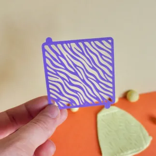 Mini stencil estampado cebra