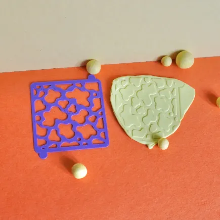 Mini stencil estampado vaquita