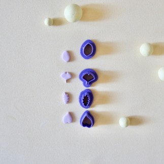 Pack cortadores arcilla polimérica - hojas otoño