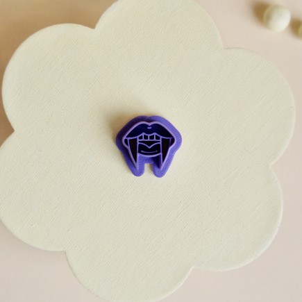 Cortador arcilla polimérica Halloween - boca colmillos