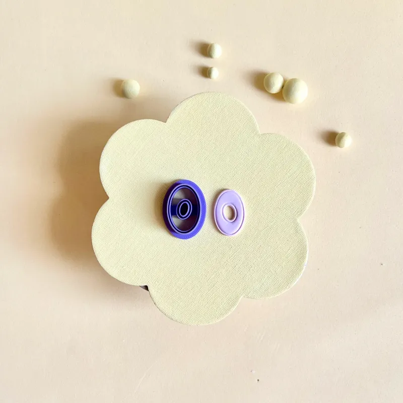 Cortador arcilla polimérica - Óvalo con marco