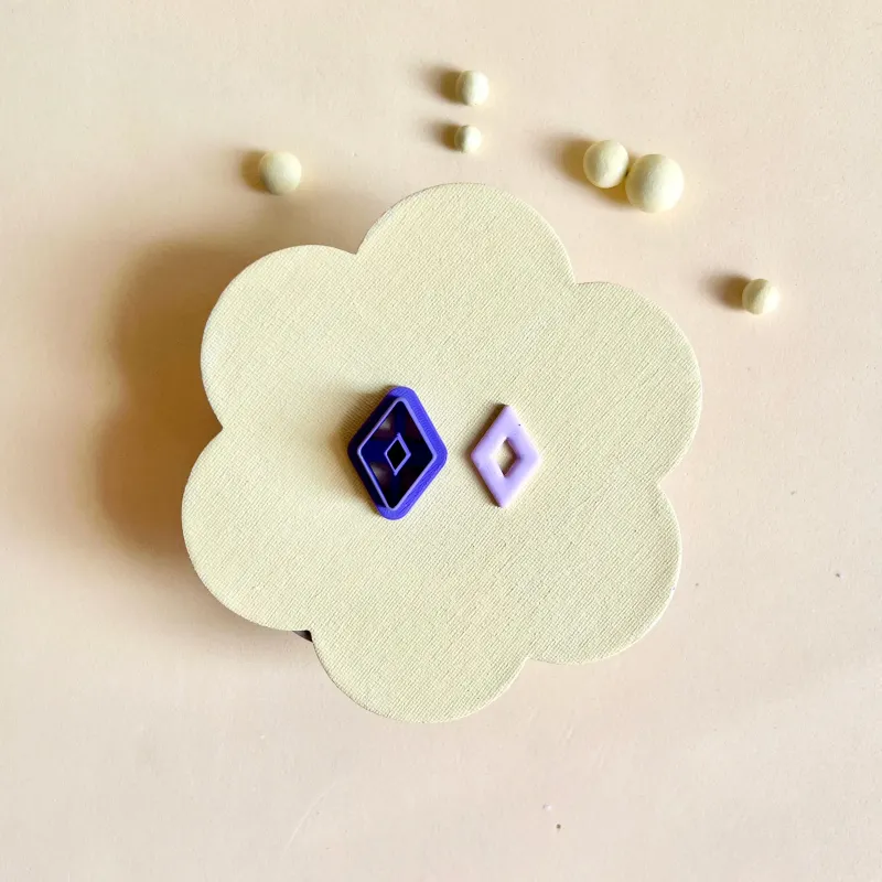 Cortador arcilla polimérica - Rombo solo exterior