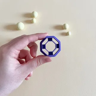 Cortador arcilla polimérica - octógono solo exterior